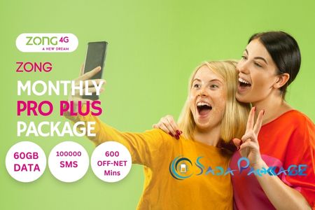 Zong monthly pro plus packge
