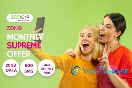 Zong monthly superme Offer