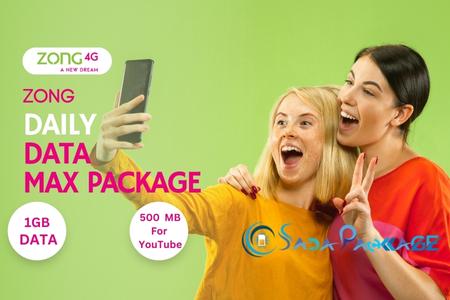 Zong DAILY DATA MAX PACKAGE code