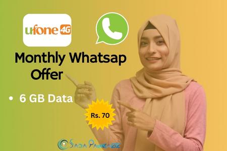 SS of Ufone Monthly Whatsapp Offer