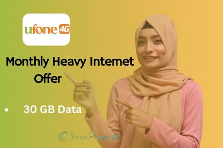 Pic of Ufone Monthly Heavy Internet Package
