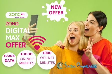 Zong monthly digital max offer